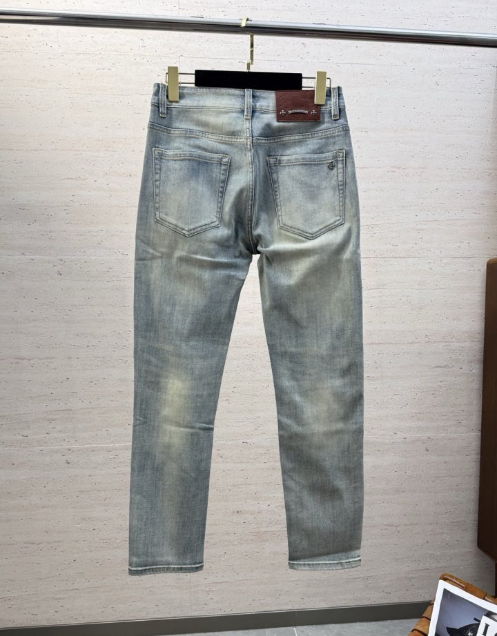 크롬하츠 남성 스트레이트 데님팬츠 청바지