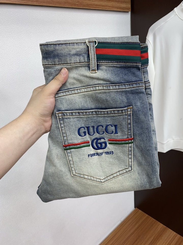 구찌 남성 스트레이트 데님팬츠 청바지