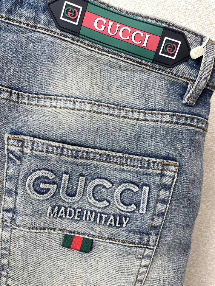 구찌 남성 스트레이트 데님팬츠 청바지