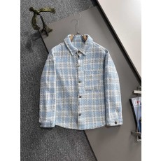 생로랑 자카드 데님 자켓