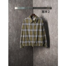 버버리 체크 캐시미어 카라 집업 자켓 (버전2)