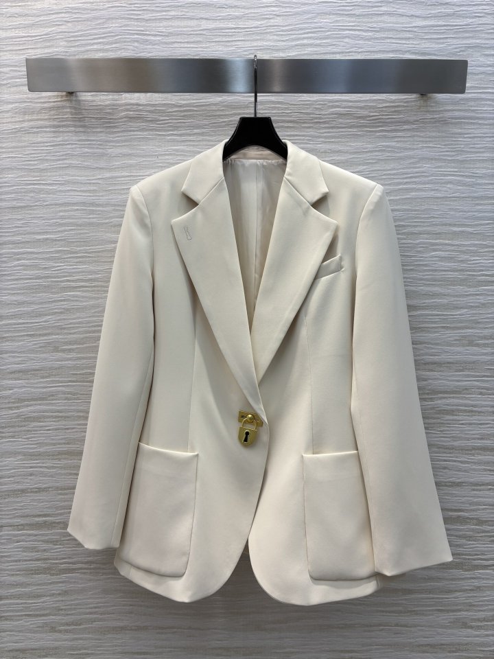 Sch 금장 락 버튼 테일러드 자켓