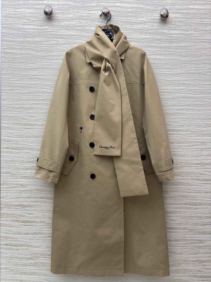 디올 트렌치 롱 코트