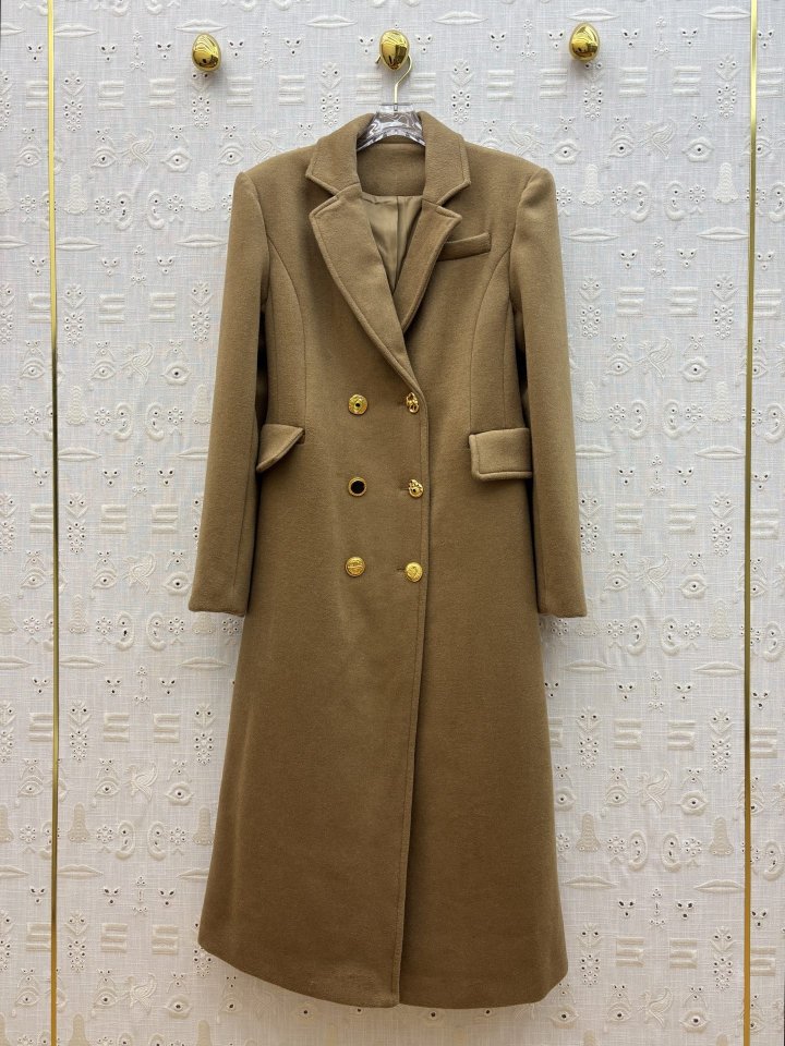 스키아파렐리 25FW 이형 버튼 테일러드 울 코트