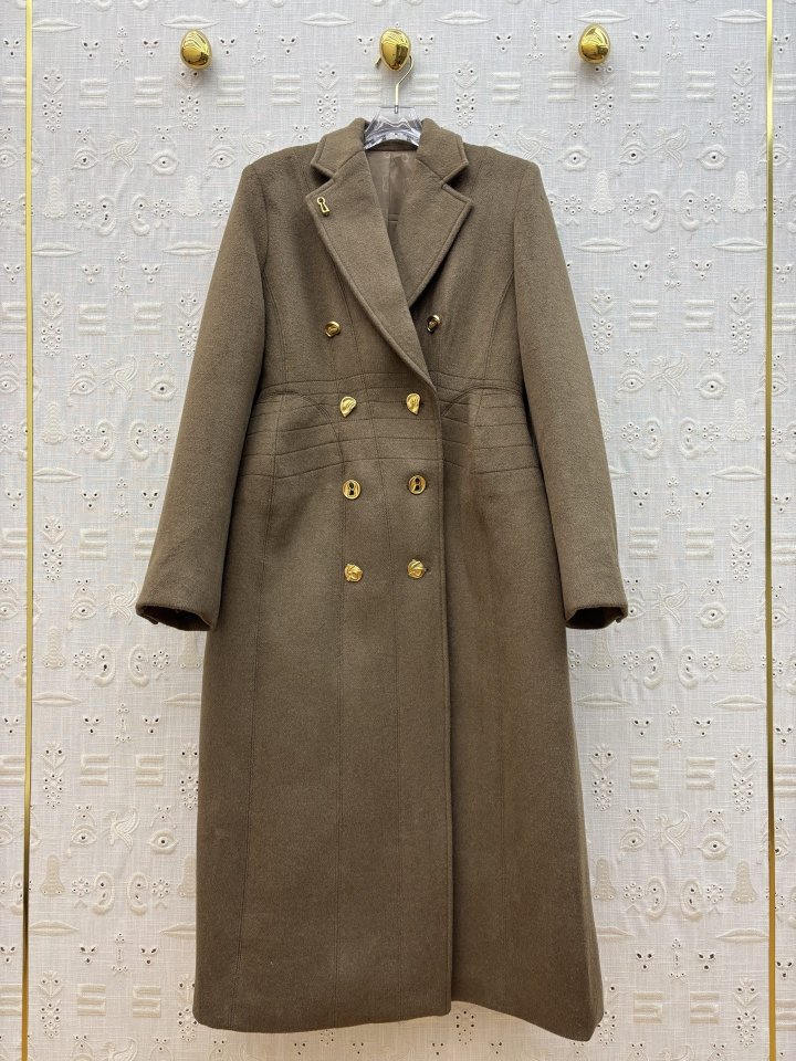 스키아파렐리 25FW 이형 버튼 울 코트