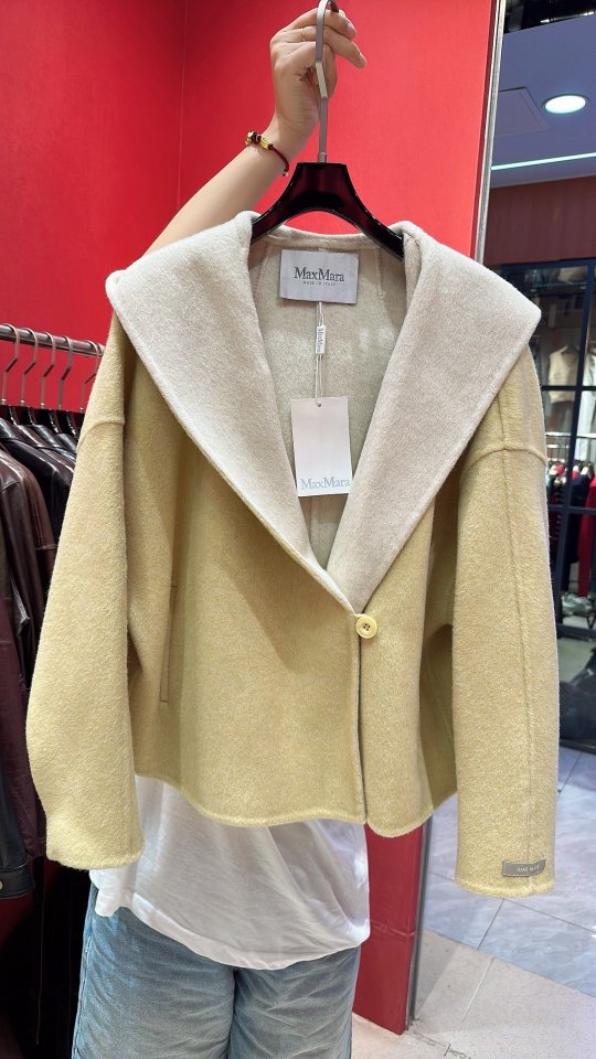 막스마라 더블페이스 울 자켓