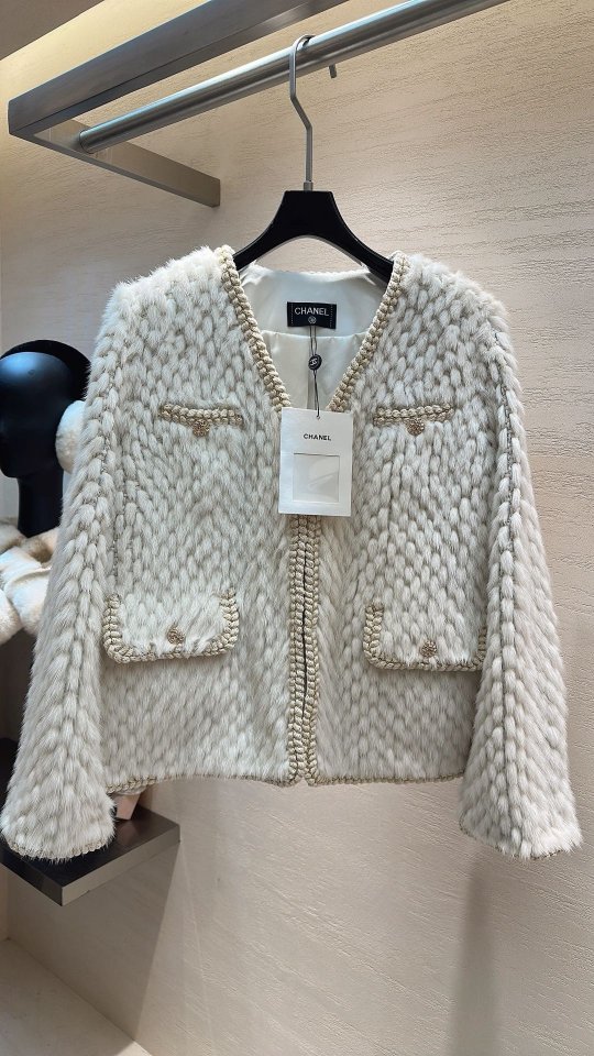 샤넬 밍크 퍼 자켓