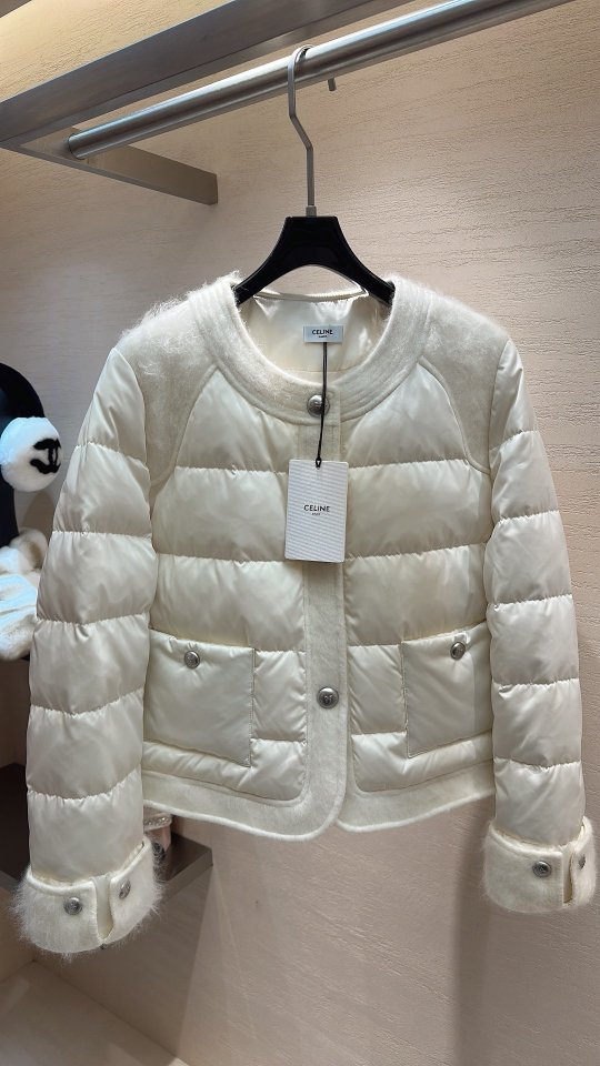 셀린 오스트레일리안 울 믹스 구스다운 재킷