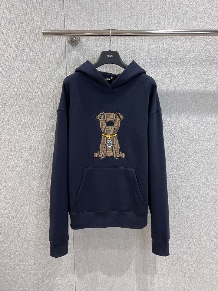 펜디 FF 강아지 자카드 후디