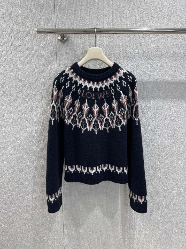 로에베 로고 울 니트