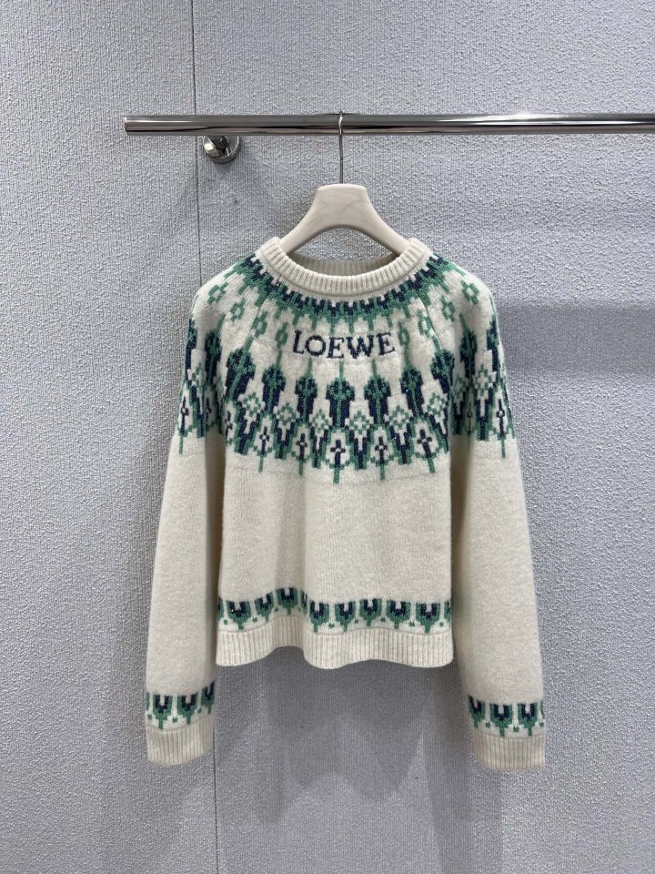 로에베 로고 울 니트