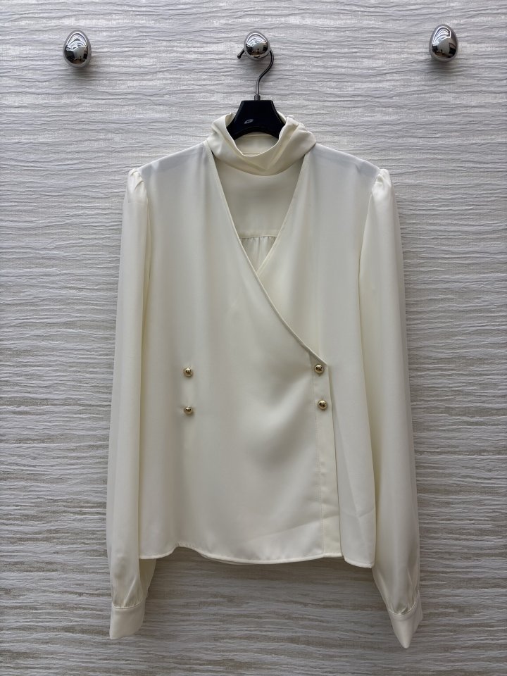 루이비통 V넥 화이트 셔츠