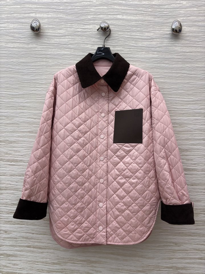 로에베 퀼팅 셔츠 패딩