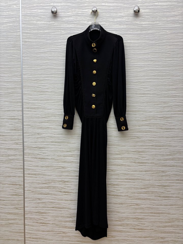 스키아파렐리 25FW 프렌치 빈티지 슬림 원피스