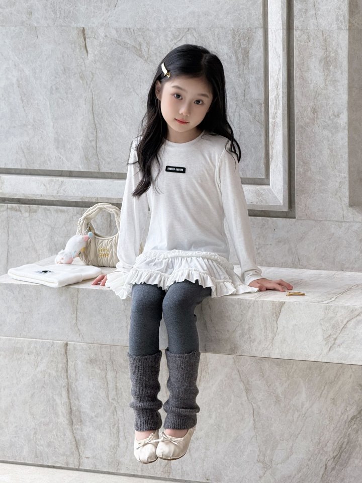 미우미우 아동 프릴 원피스