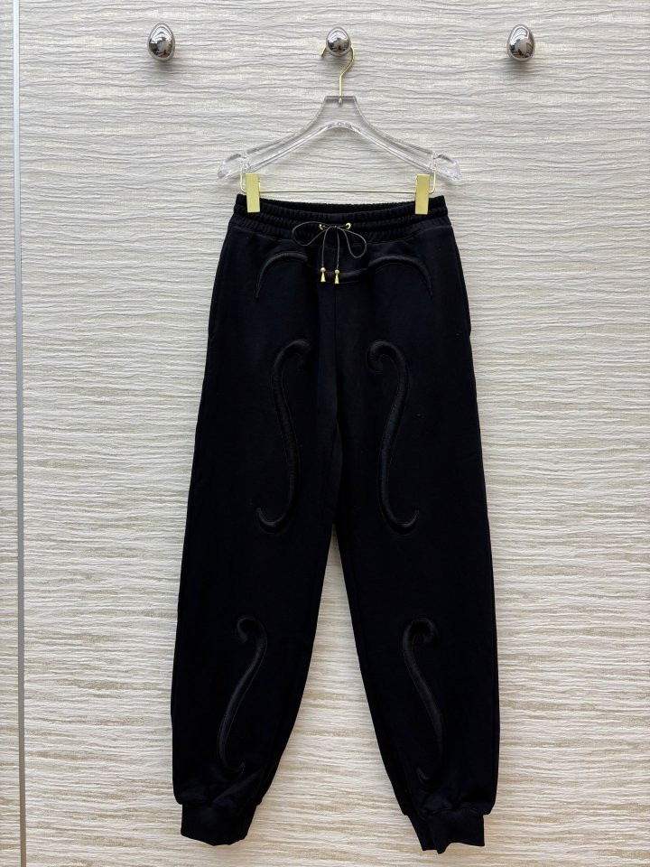 스키아파렐리 25FW 자수 포인트 슬림 팬츠