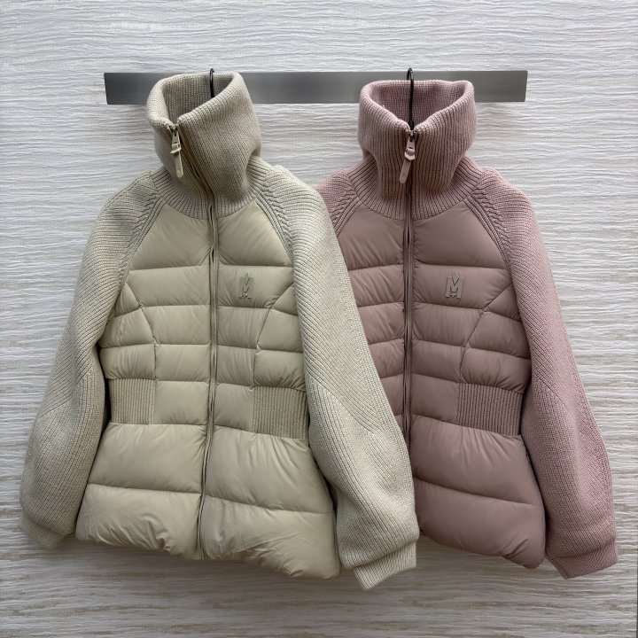 맥케이지 빅카라 배색 다운 재킷