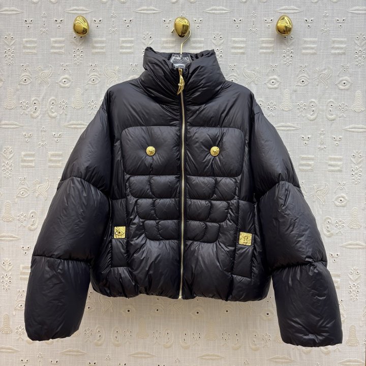 Sch 25 FW 이형 버튼 숏 다운 패딩