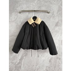 피翻领 충전 패딩 자켓