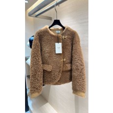 셀린느 양털 피모 일체 자켓