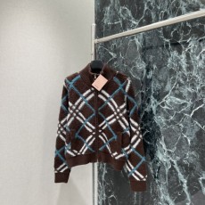 미우미우 26 봄 배색 다이아 가디건