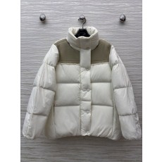 몽클레어 여성 배색 글로시 구스다운 패딩재킷