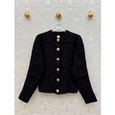 스키아파렐리 25FW 리브 조직 라운드 니트 가디건