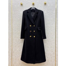 스키아파렐리 25FW 이형 버튼 더블 울 코트