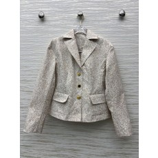 스키아파렐리 25 신상 이형 버튼 허리라인 테일러드 자켓