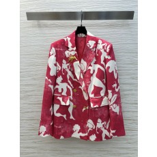 Sch 25 추상 레터링 더블버튼 자켓