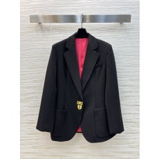 스키아파렐리 25 금장 락 버튼 테일러드 자켓