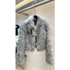 샤넬 실버폭스 퍼 숏 자켓