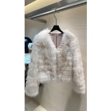 셀린 2025 가을·겨울 폭스 퍼 숏 코트