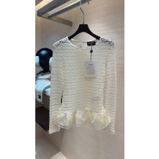 샤넬 오간자 펀칭 상의