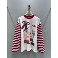 치어업 카툰 프린트 롱슬리브