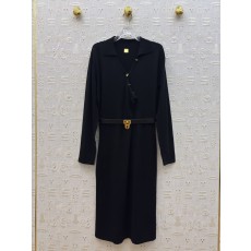 스키아파렐리 25FW 이형 버튼 언밸런스 니트 원피스