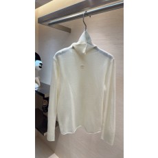 샤넬 하이넥 메리노 울 니트 탑