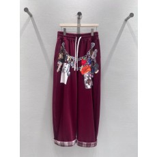 치어업 입체 장식 와이드 트레이닝 팬츠