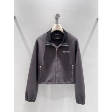 미우미우 26SS 집업 후디+와이드 팬츠 세트