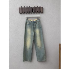 Tlisa 워시드 데님 와이드 팬츠