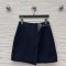 루이비통 네이비 가죽버튼 A라인 스커트