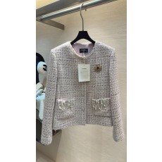 샤넬 라벤더 트위드 자켓