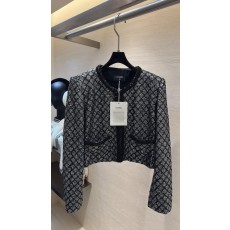 샤넬 여성 블랙 실버 퀼팅 자켓