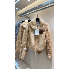 샤넬 여성 눈토끼퍼 크롭 자켓