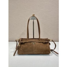 프라다 루스솔프 스웨이드 숄더백