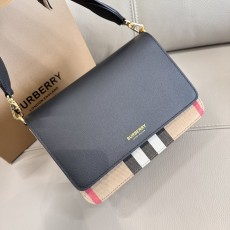 버버리 체크 크로스백 와이드 스트랩