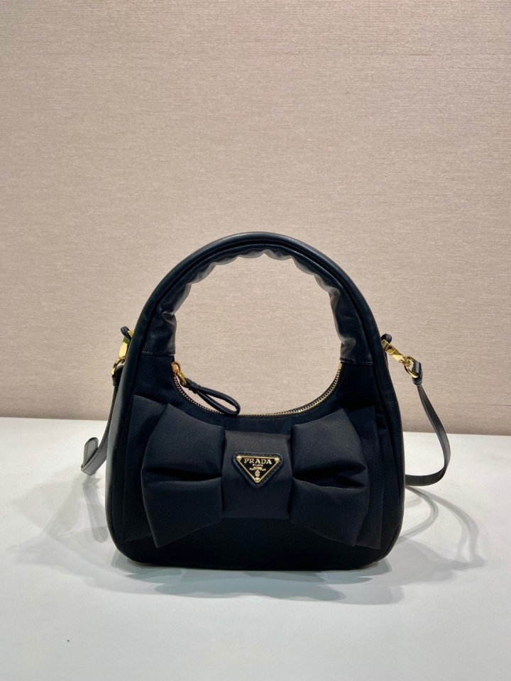 프라다 리본 리나일론 나파 레더 토트 숄더백 1BC241 | PRADA |