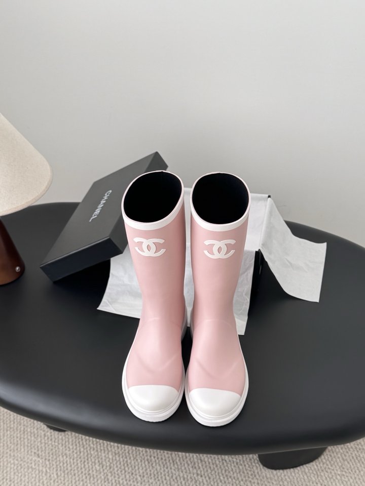 샤넬 여성 레인 부츠