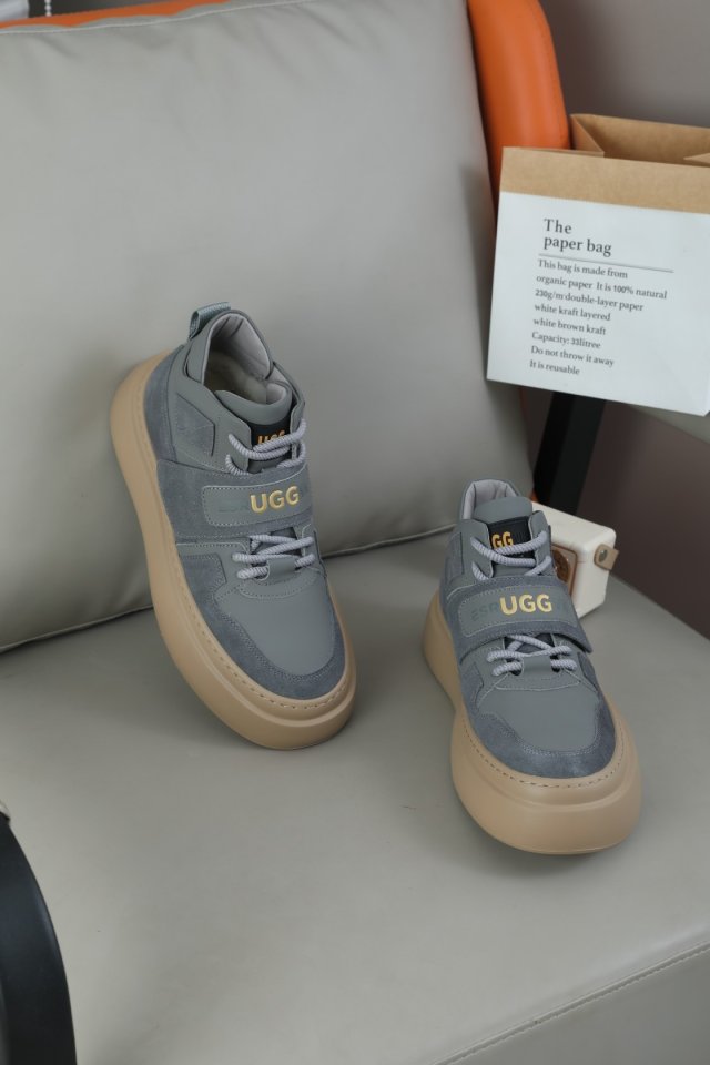 어그 남성 벨크로 플랫폼 스니커즈