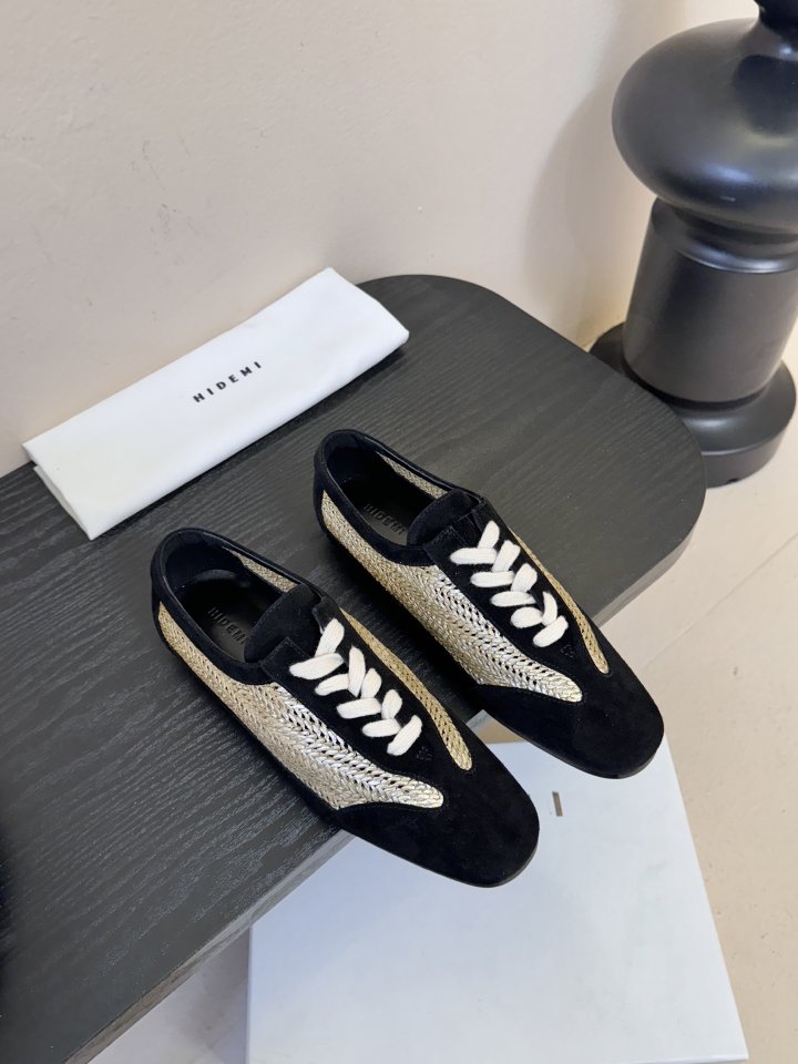 히데미 여성 위빙 플랫 로퍼